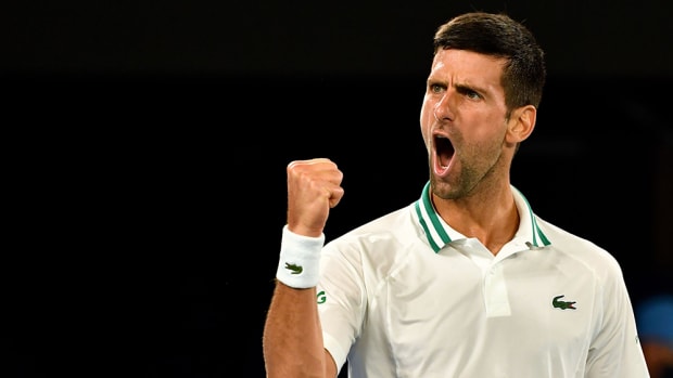 Novak Djokovic roar Australian Open