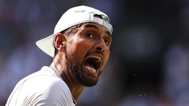 Nick Kyrgios unhappy with fan at Wimbledon