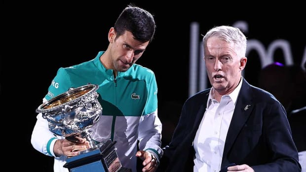 Novak Djokovic and Craig Tiley Australian Open