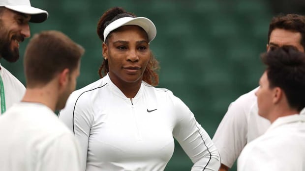 Serena Williams practice at Wimbledon