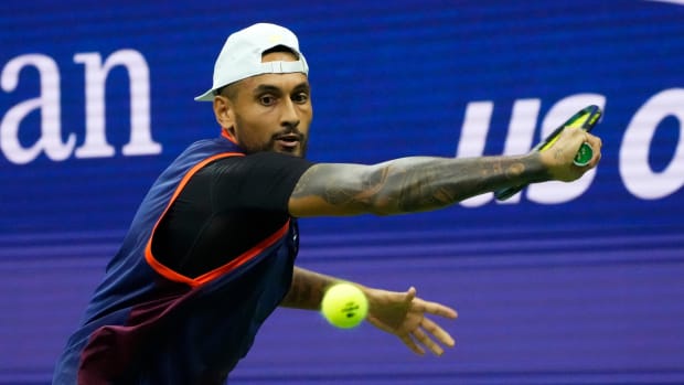 Nick Kyrgios in US Open action