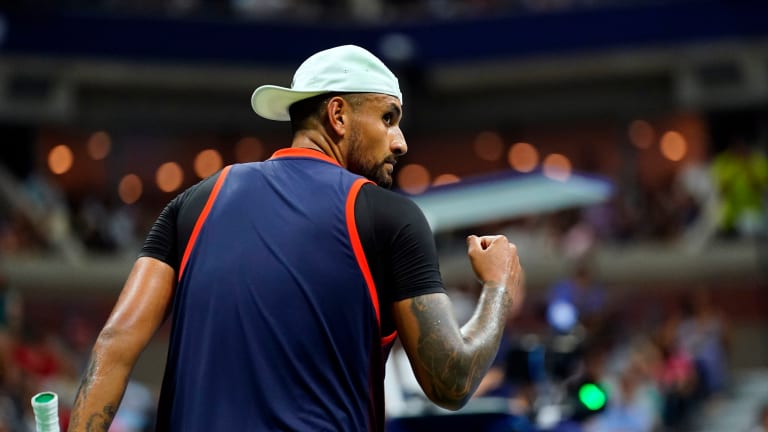 Nick Kyrgios 'still trying to figure out' upturn in form as he beats Daniil Medvedev at US Open