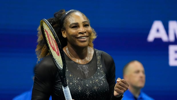 Serena Williams celebrates win at US Open