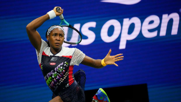 Coco Gauff in US Open action