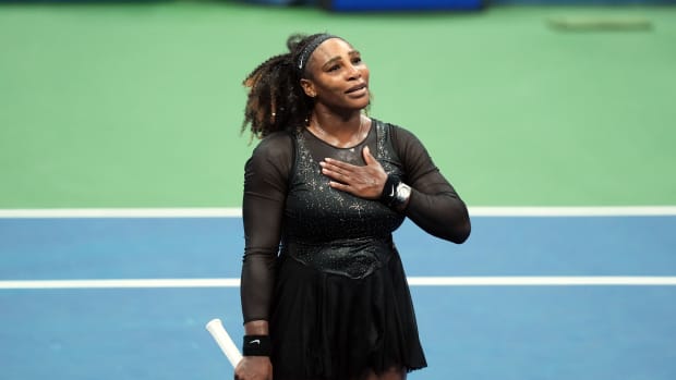Serena Williams emotional after final match at US Open
