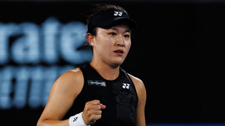 ‘Am I in a dream?’ – World number 87 Zhu Lin takes down sixth seed Maria Sakkari at Australian Open
