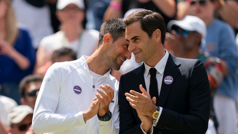 Novak Djokovic pays tribute to Roger Federer, saying: 'It has been an honour'