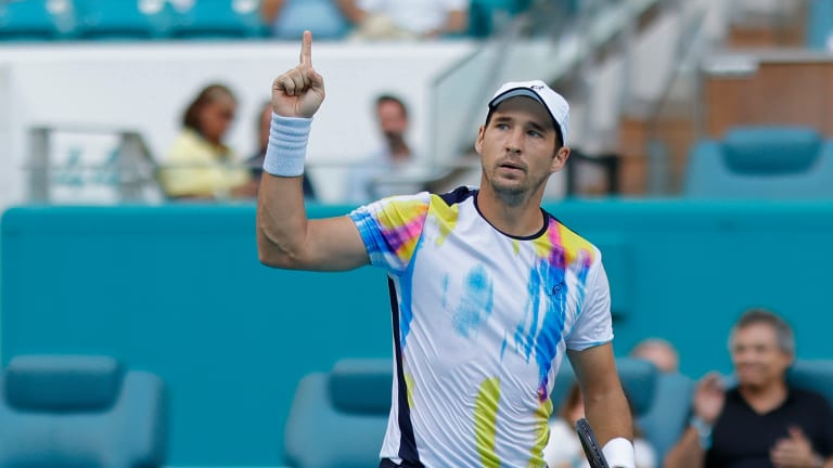 Dusan Lajovic takes down Novak Djokovic to reach Srpska Open semi