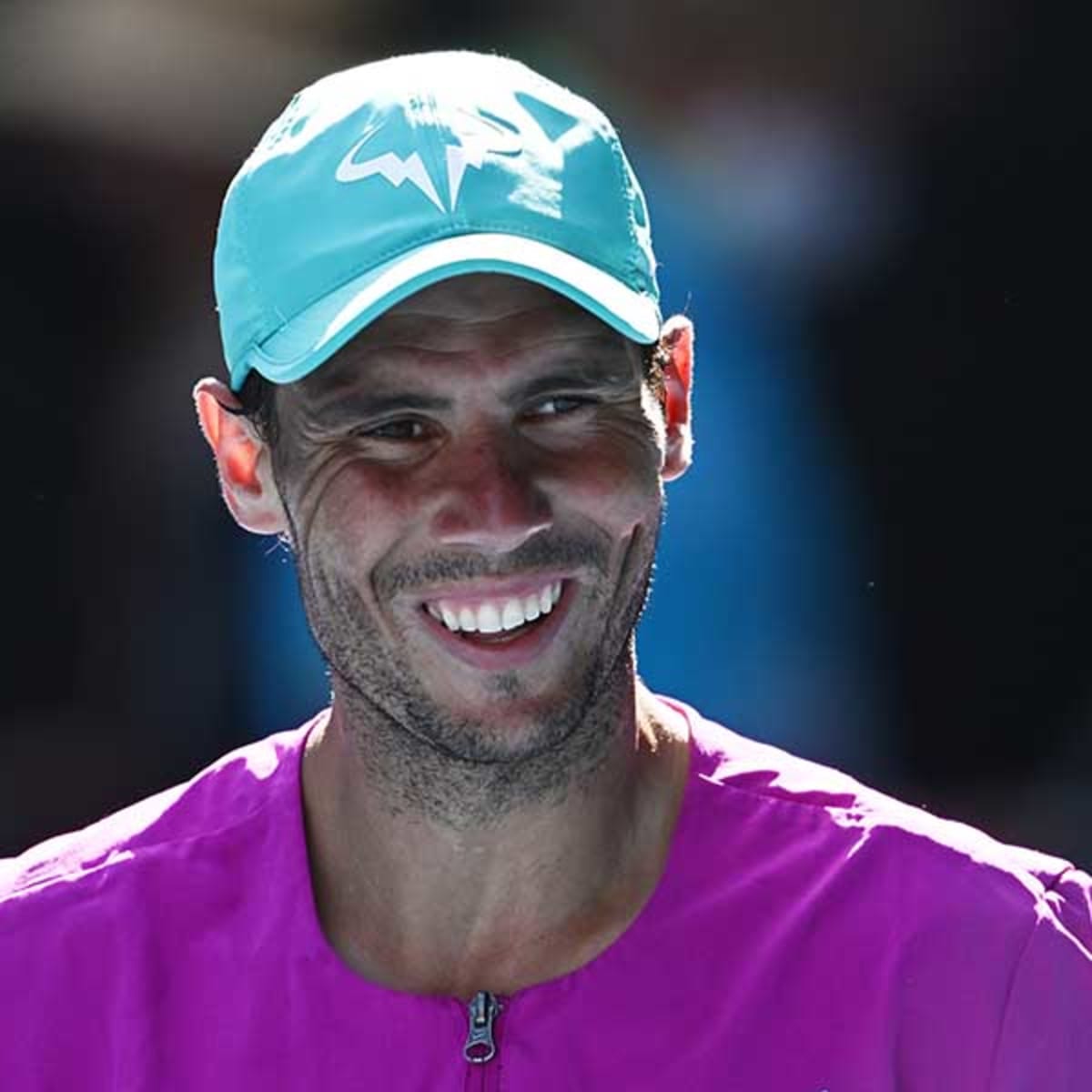Rafael nadal purple hat top