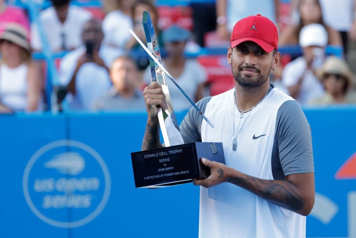 Nick Kyrgios with Citi Open trophy