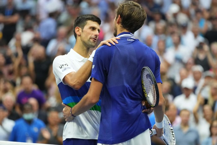 Novak DJokovic backd by Daniil Medvedev in US Open row