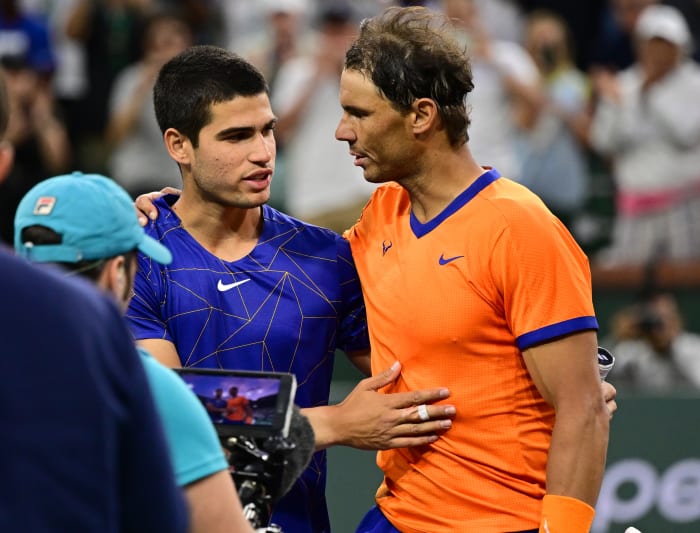 Carlos Alcaraz and Rafael Nadal