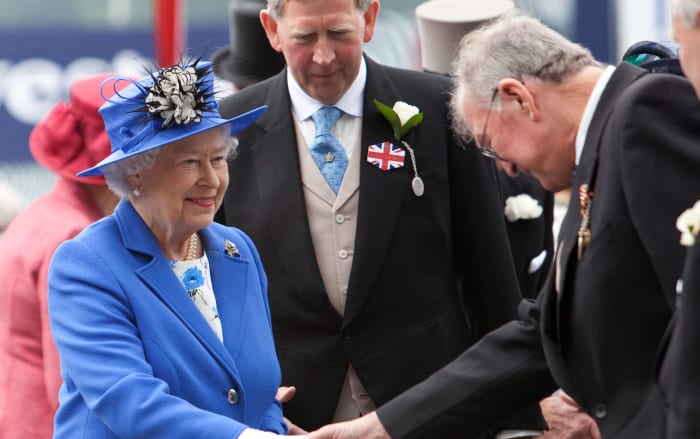 Queen Elizabeth II at Epsom in 2012