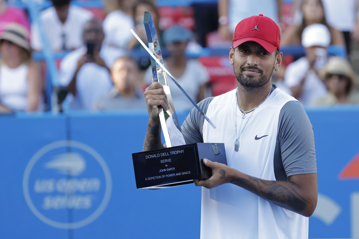 Nick Kyrgios with Citi Open trophy
