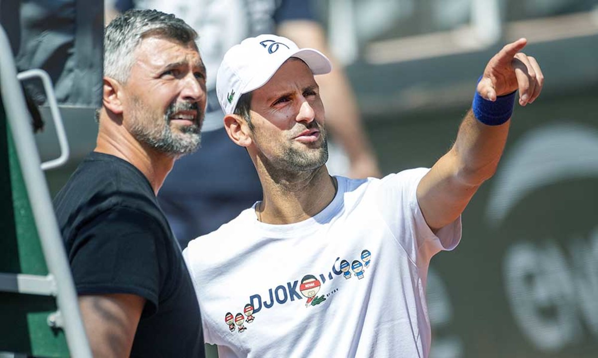 Goran Ivanisevic and Novak Djokovic