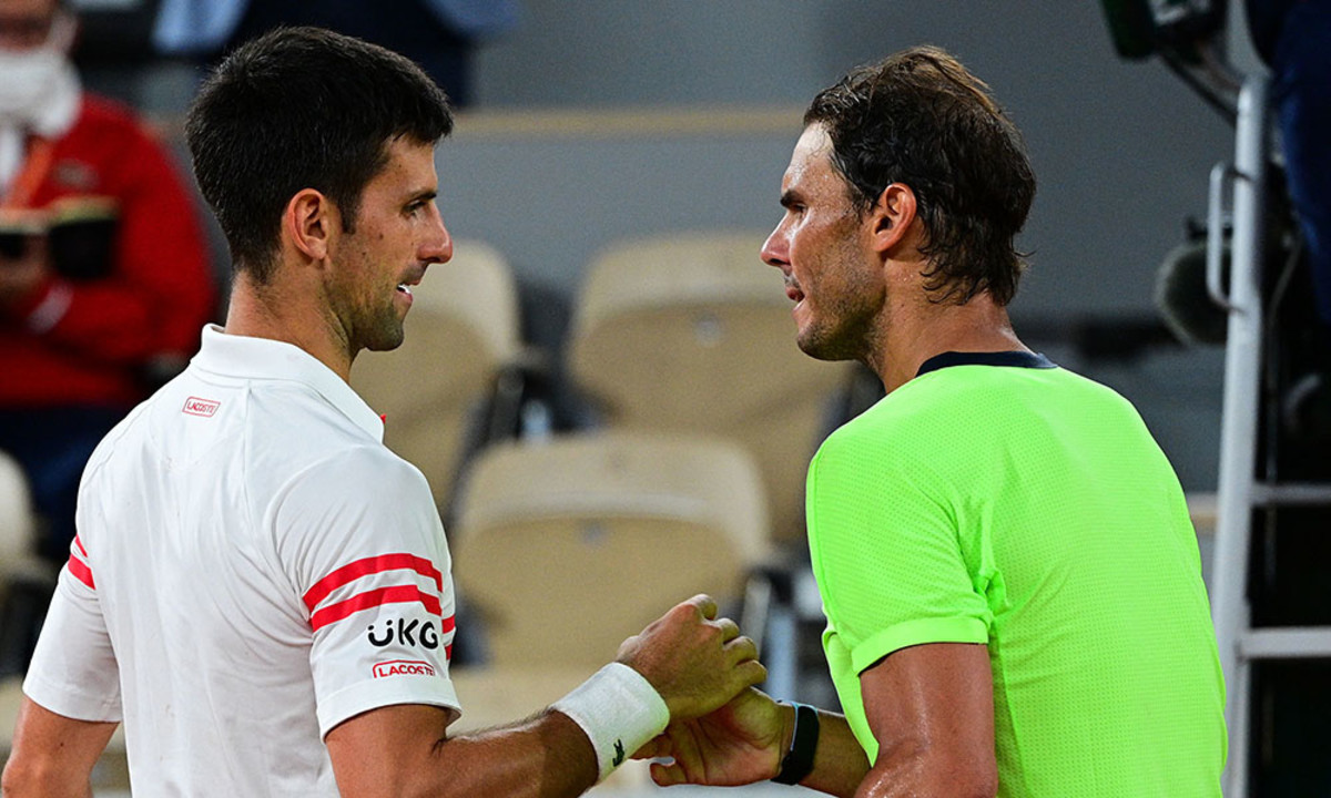 Novak Djokovic and Rafael Nadal Roland Garros