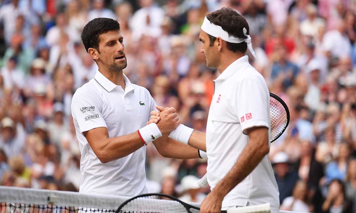 Novak Djokovic and Roger Federer Wimbledon
