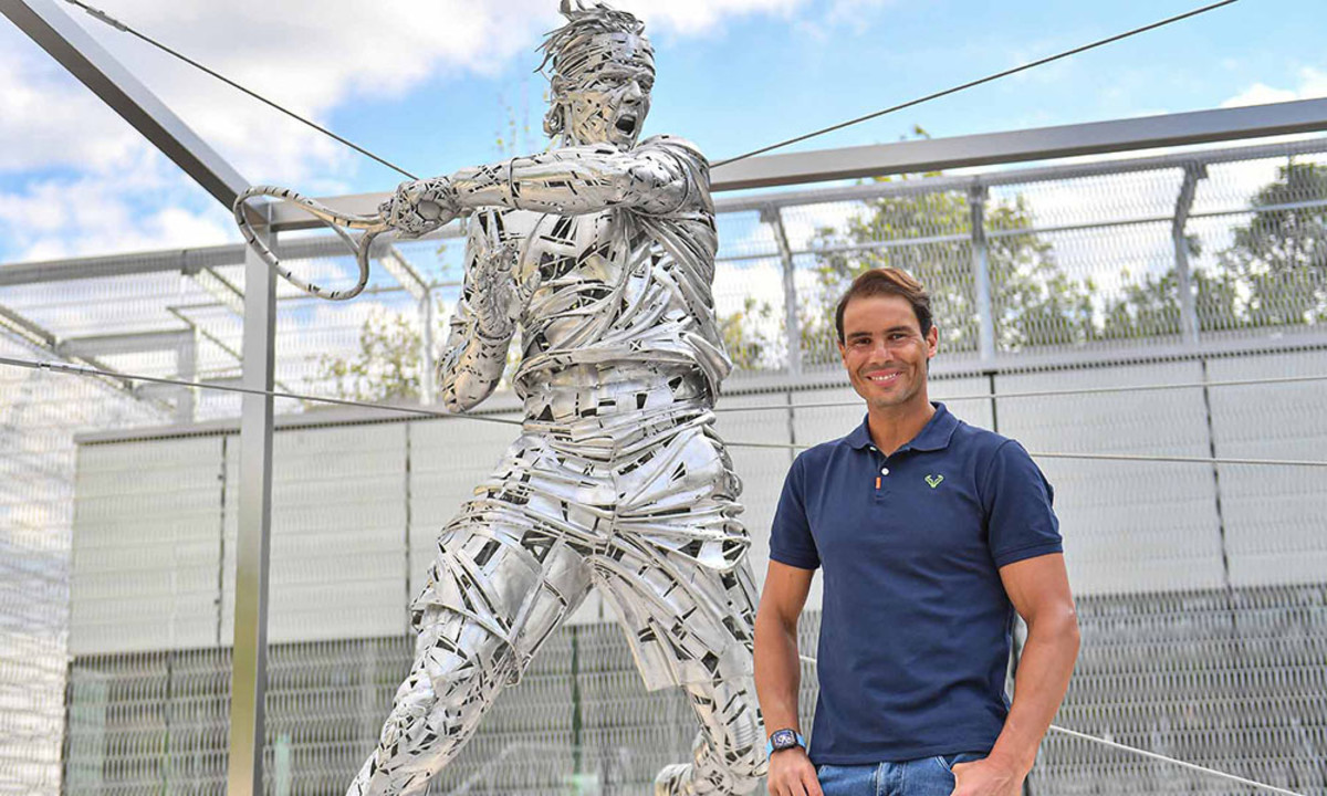 Rafael Nadal statue Roland Garros