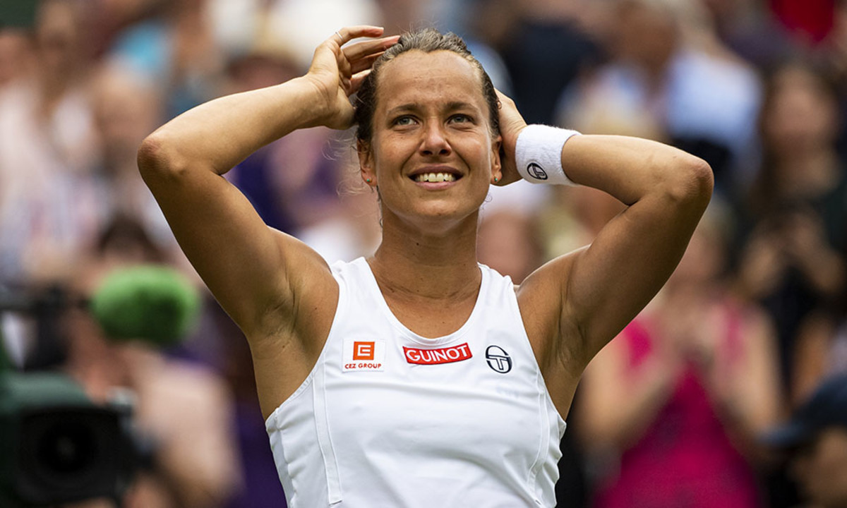 Barbora Strycova at Wimbledon in 2019