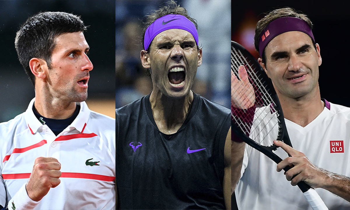 Novak Djokovic Rafael Nadal Roger Federer tennis GOAT Grand Slam race big three