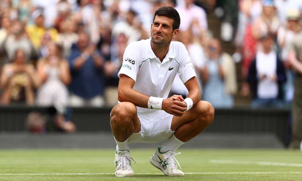 Novak Djokovic Centre Court Wimbledon