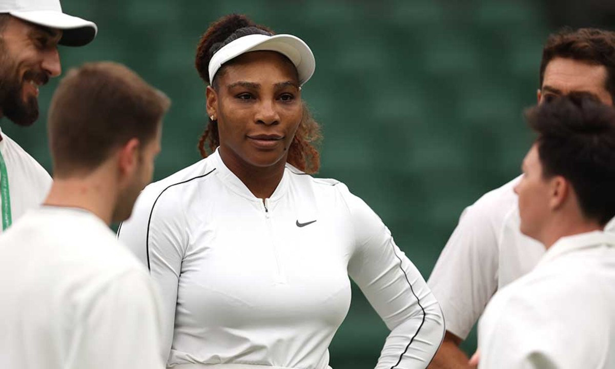 Serena Williams practice at Wimbledon