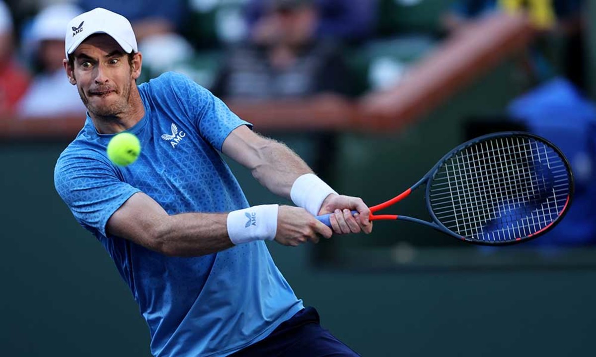 Andy Murray backhand at Indian Wells