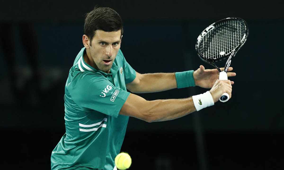 Novak Djokovic backhand Australian Open