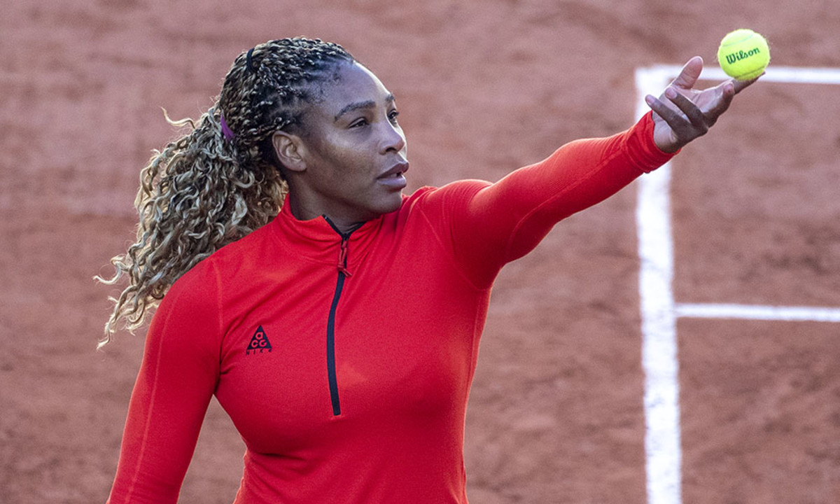 Serena Williams in practice