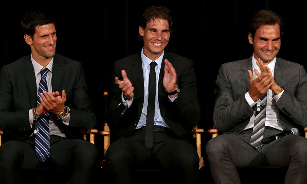 Big three Novak Djokovic Rafael Nadal Roger Federer