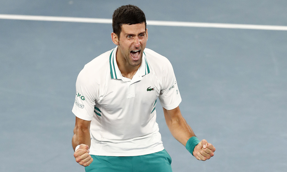 Novak Djokovic winning Australian Open