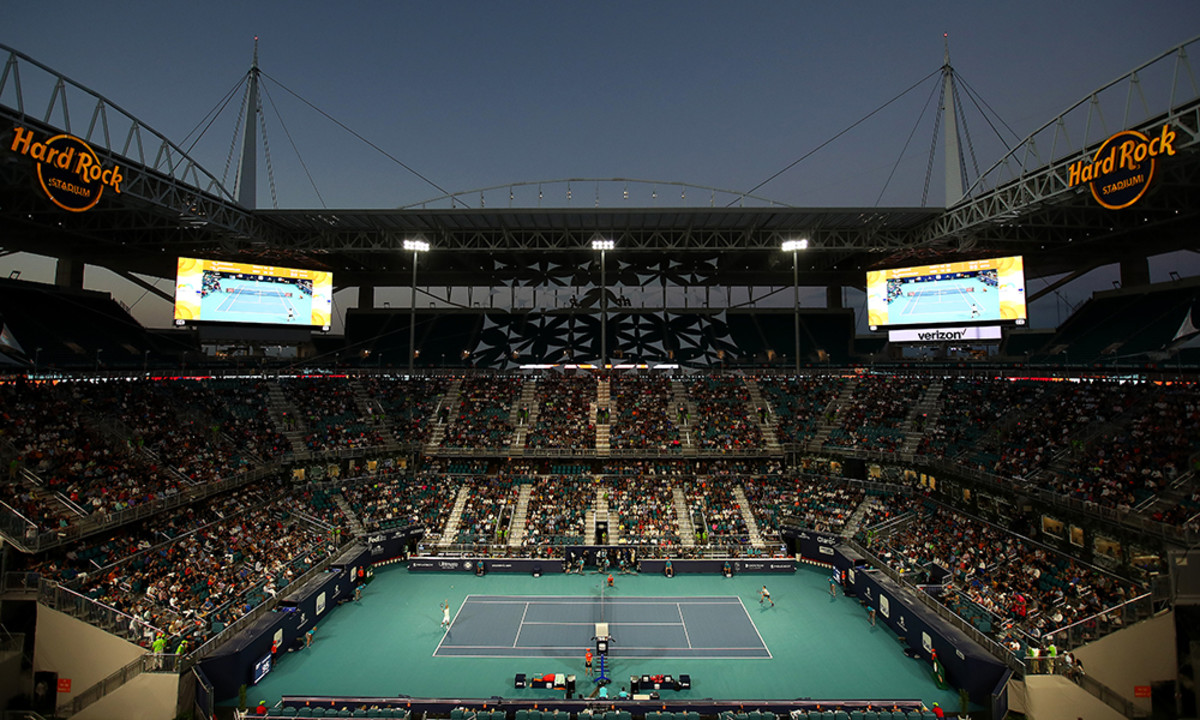Miami Open hard rock stadium Rafael Nadal Dominic Thiem withdraw