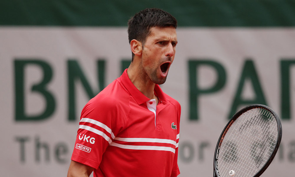 Novak Djokovic roar French Open