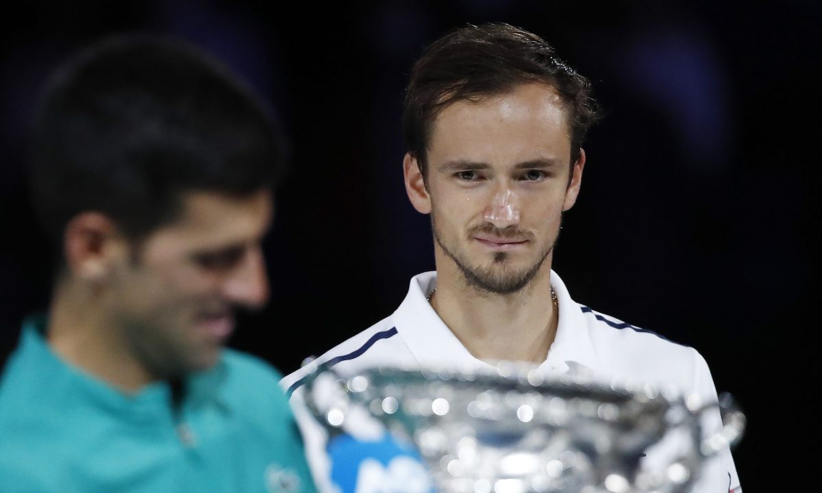 Daniil Medvedev and Novak Djokovic Australian Open final