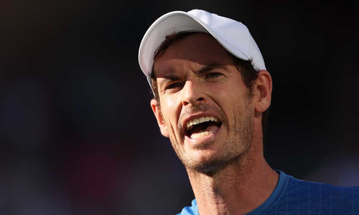 Andy Murray looks on at Indian Wells
