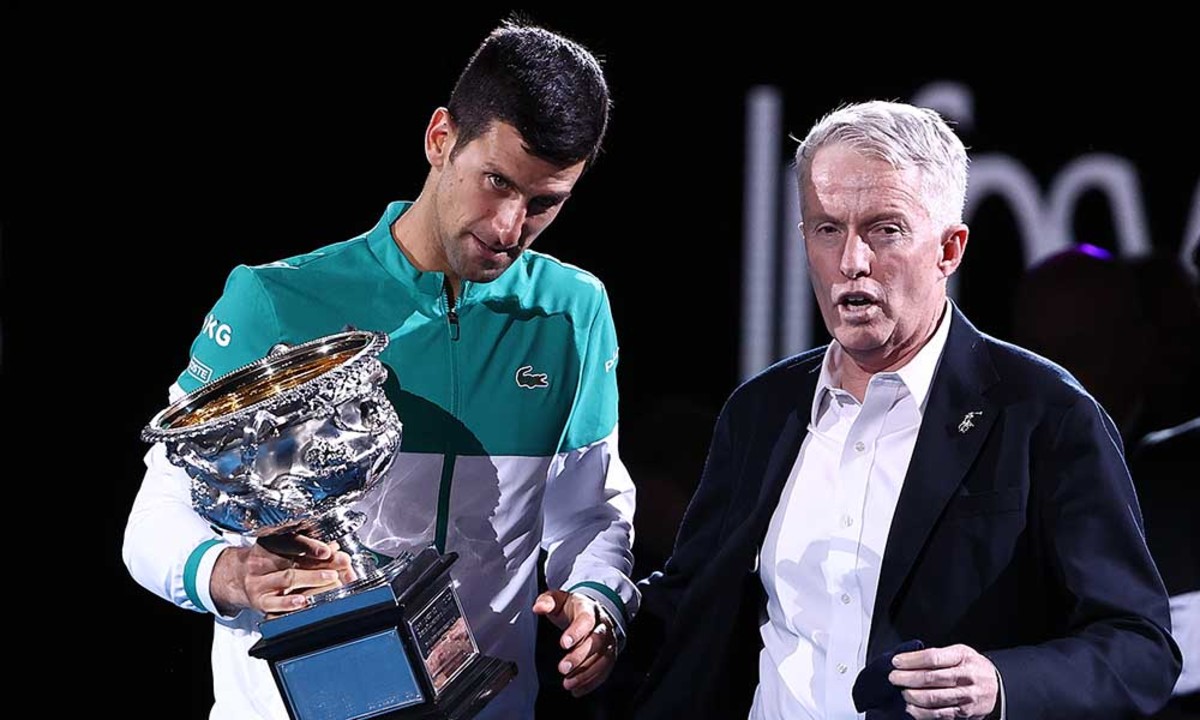 Novak Djokovic and Craig Tiley Australian Open