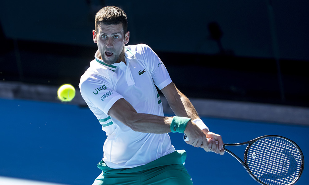 Novak Djokovic Australian Open white