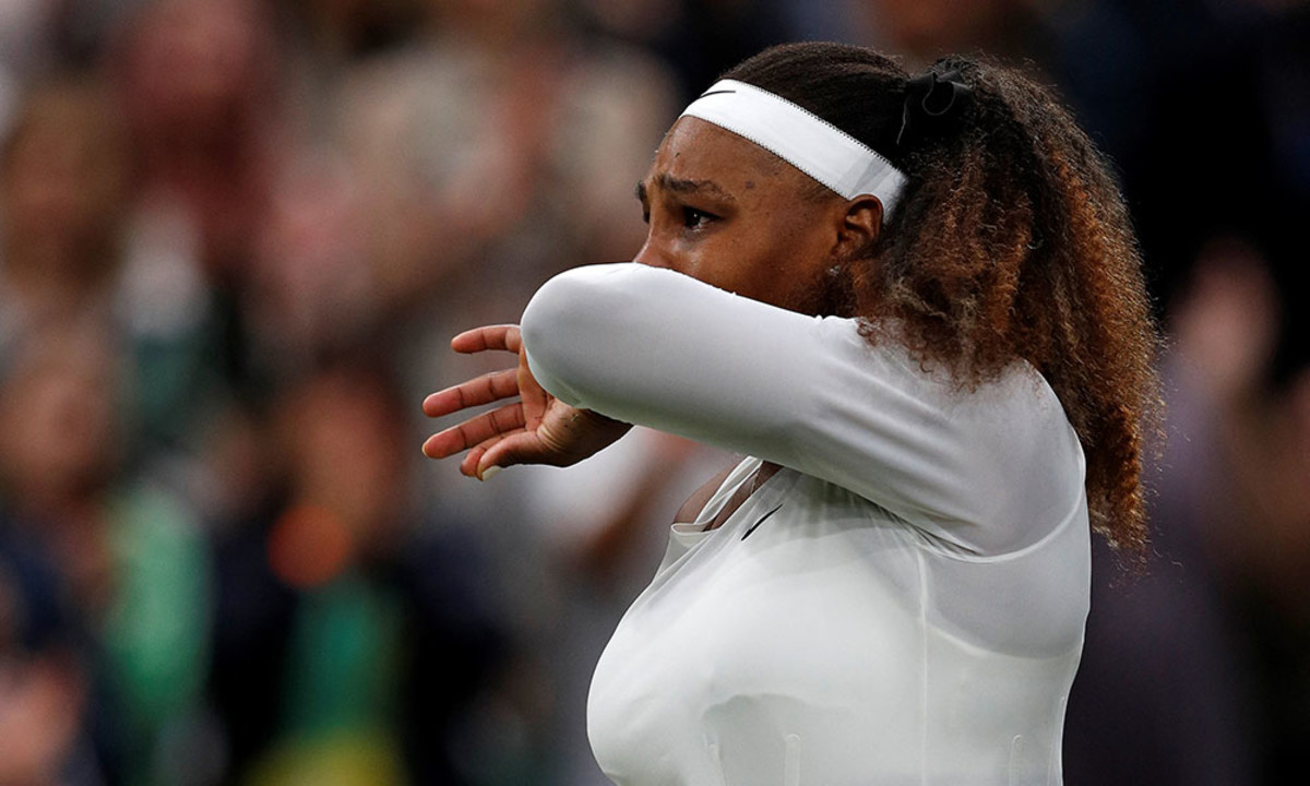 Serena Williams tears Wimbledon