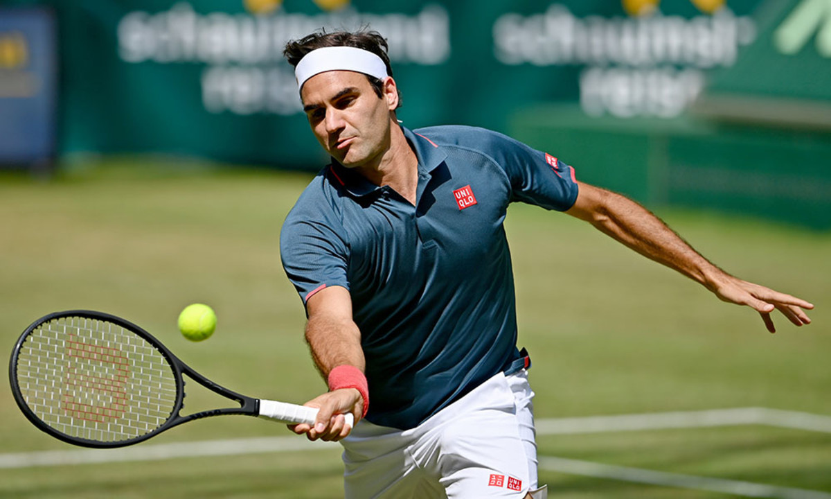 Roger Federer Halle volley