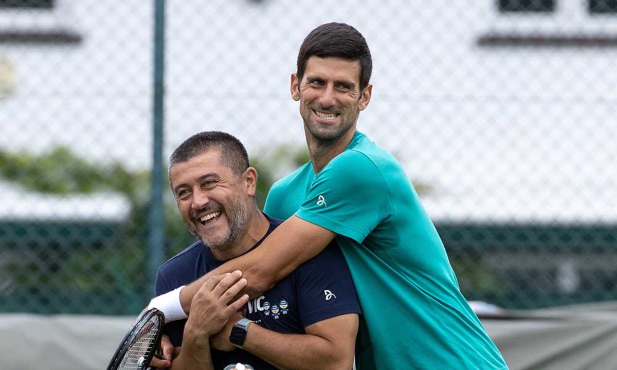 Ulises Badio and Novak Djokovic