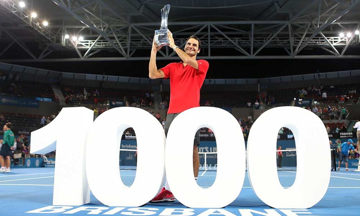 Roger Federer celebrates 1000 wins in 2015