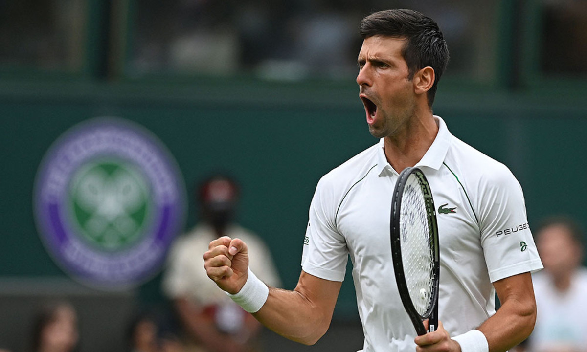 Novak Djokovic Wimbledon fist