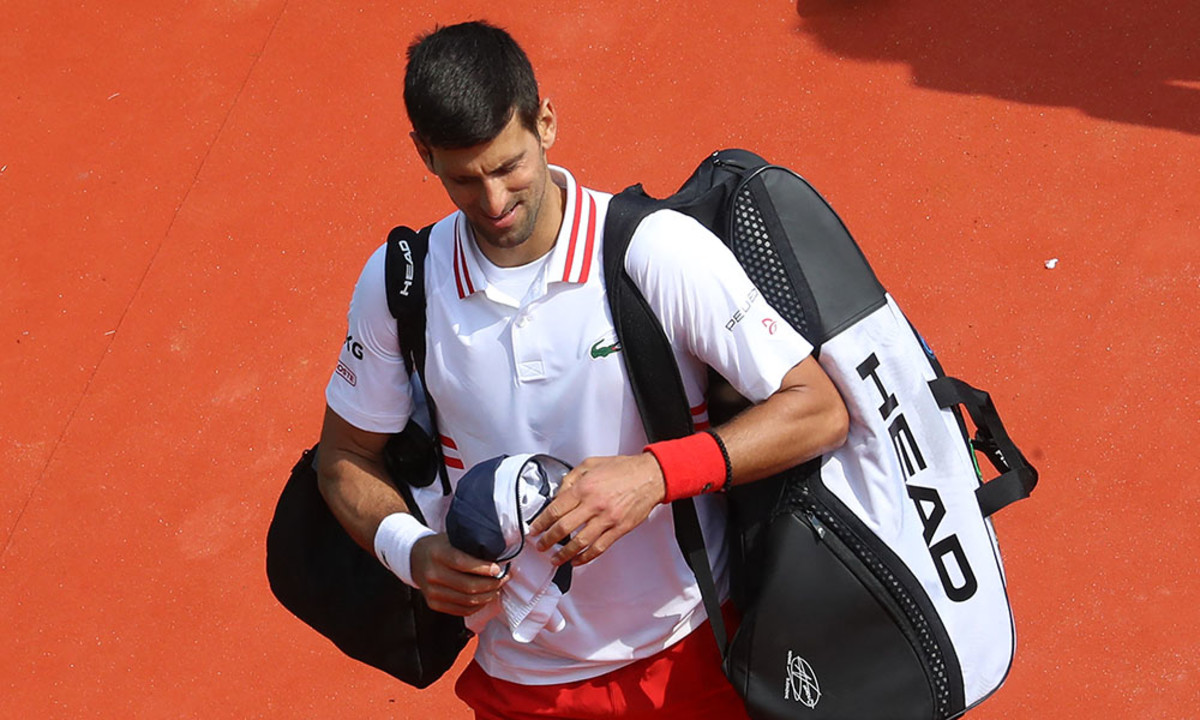Novak Djokovic down after defeat