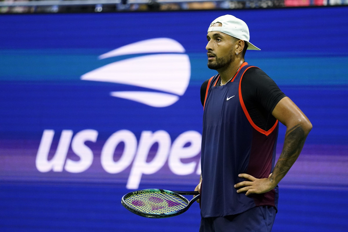 Nick Kyrgios crashing out of the US Open